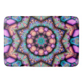 Tapis De Bain Fractal Mandala Floral Psychedelic (Devant)