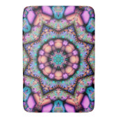 Tapis De Bain Fractal Mandala Floral Psychedelic (devant Vertical)