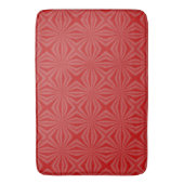 Tapis De Bain Fractale de carrés ondulés rouges (devant Vertical)