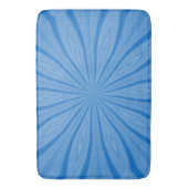 Tapis De Bain Fractale de stries radiales bleues de Hanoukka (devant Vertical)
