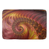 Tapis De Bain Fractale Rouge Feu Abstrait (Devant)