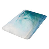 Tapis De Bain Fraîcheur de vagues bleues de l'océan Pacifique (Angle)