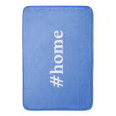 Tapis De Bain Français Bleu et Blanc Solide #Accueil (devant Vertical)