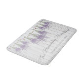 Tapis De Bain Français Farmhouse Lavender Bundles White Bow (Angle)