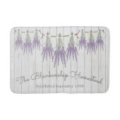 Tapis De Bain Français Farmhouse Lavender Bundles White Bow (Devant)