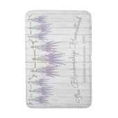 Tapis De Bain Français Farmhouse Lavender Bundles White Bow (Devant (Vertical))