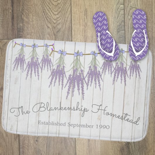 Tapis De Bain Français Farmhouse Lavender Flower Bundles sur mes