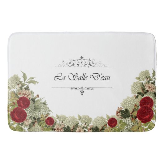 Tapis de bain français floral de toilettes pour (Devant)