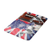 Tapis De Bain Français Gentleman Telephone Booth Union drapeau (Angle)