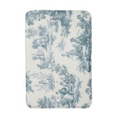 Tapis De Bain Français toile de jouy sage vert élégant (Devant (Vertical))