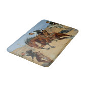 Tapis De Bain Frederick Remington Art de l'Ouest "Tourner le dos (Angle)