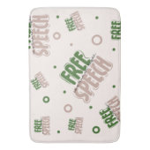 Tapis De Bain Free Speech Is a Human Right (devant Vertical)