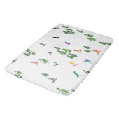 Tapis De Bain Freeride Snowboarder Illustration de snowboard (Angle)