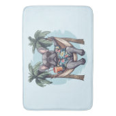 Tapis De Bain French Bulldog In Hawaiian Top (devant Vertical)