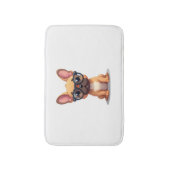 Tapis De Bain French Bulldog Wearing Glasses Copy (Devant (Vertical))