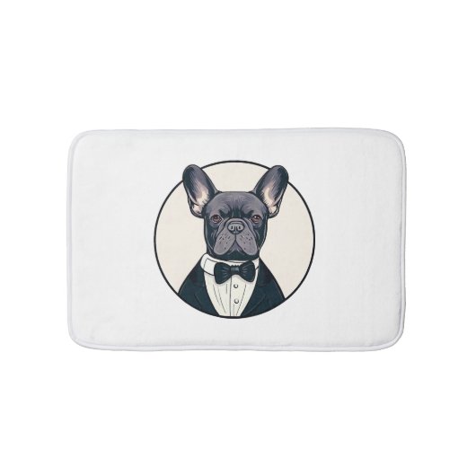 Tapis De Bain Frenchie The Gentlemen (Devant)