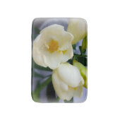 Tapis De Bain frénésie jaune blanc (Devant (Vertical))
