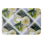 Tapis De Bain frénésie jaune blanc (Devant)