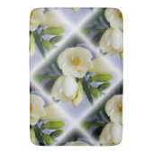 Tapis De Bain frénésie jaune blanc (devant Vertical)