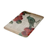 Tapis De Bain frentry bird retro botanical red cherry (Angle)