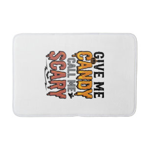 Tapis De Bain Friandises d'Halloween Donnez-moi des bonbons Appe
