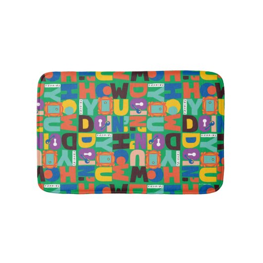 Tapis De Bain FRIENDS™ | Comment vas-tu Design Vibrant (Devant)