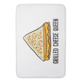 Tapis De Bain Fromage Grillé Queen Funny Fromage Grillé (devant Vertical)