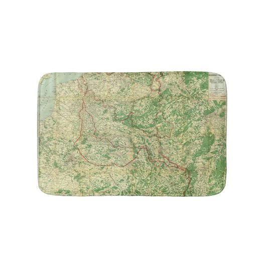Tapis De Bain Front occidental de carte (Devant)