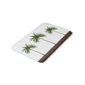 Tapis De Bain Frontière Brown | de rayure trois palmiers (Angle)
