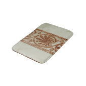 Tapis De Bain Frontière Brown méditerranéenne ornementale (Angle)