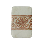 Tapis De Bain Frontière Brown méditerranéenne ornementale (Devant (Vertical))