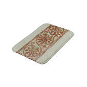 Tapis De Bain Frontière Brown méditerranéenne ornementale (Angle)