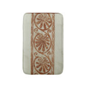 Tapis De Bain Frontière Brown méditerranéenne ornementale (Devant (Vertical))