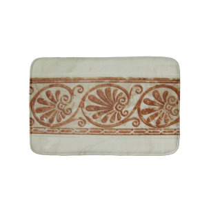 Tapis De Bain Frontière Brown méditerranéenne ornementale