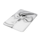 Tapis De Bain Frozen : gris Abstrait, blanc et noir (Angle)
