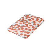 Tapis De Bain Fruits de pêche, motif d'été. (Angle)