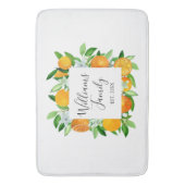 Tapis De Bain Fruits et fleurs d'orange Été Floral botanique (devant Vertical)