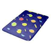 Tapis De Bain Fruits tropicaux Motif couleur néon (Angle)