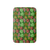 Tapis De Bain Fruits tropicaux motifs et vert arrière - plan (Devant (Vertical))