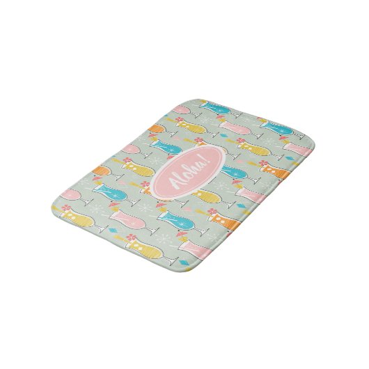 Tapis De Bain Fruity Tiki Beverages (Angle)