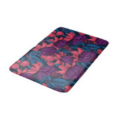 Tapis De Bain Fuchsia en bleu et violet (Angle)