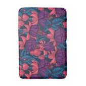 Tapis De Bain Fuchsia en bleu et violet (Devant (Vertical))