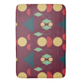 Tapis De Bain Fuchsia géométrique moyenne du milieu du siècle (devant Vertical)