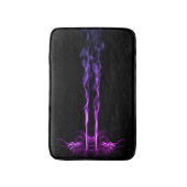 Tapis De Bain Fumée de dragon noir et violet (Devant (Vertical))