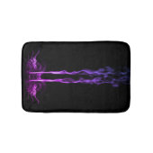 Tapis De Bain Fumée de dragon noir et violet (Devant)