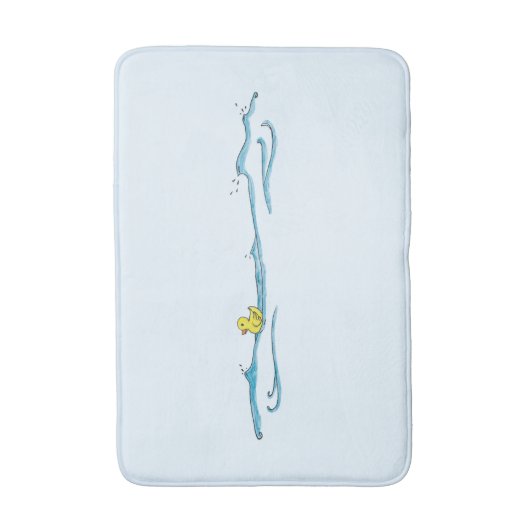 Tapis De Bain Fun mignon canard en caoutchouc Whimsical (Devant (Vertical))