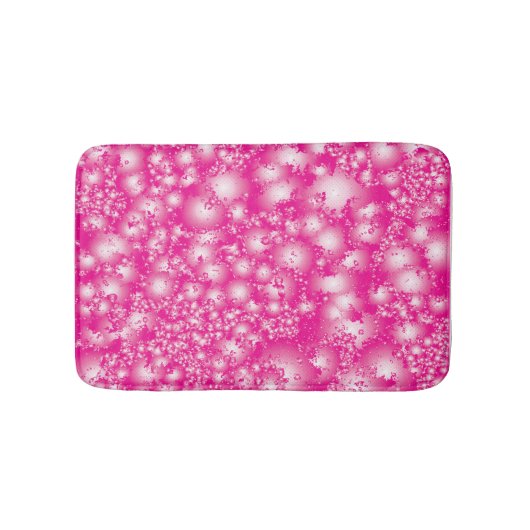 Tapis De Bain Fun PINK Abstrait Encre Super motif (Devant)