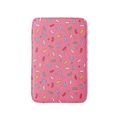 Tapis De Bain Fun Pink Candy Sprinkles Pattern  (Devant (Vertical))