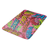 Tapis De Bain Fun Retro Comic Book pop Art Sounds (Angle)