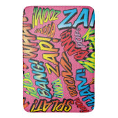 Tapis De Bain Fun Retro Comic Book pop Art Sounds (devant Vertical)